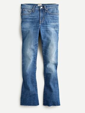 J. Crew 9" Demi-Boot Crop Jean in Caddy Wash